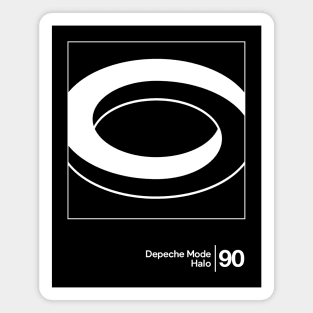 Halo - Depeche Mode / Minimal Graphic Artwork Magnet